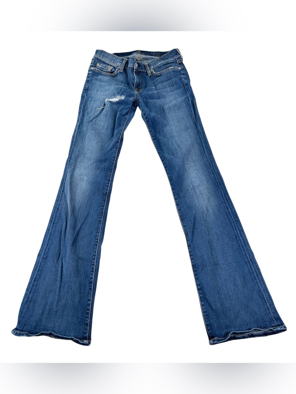 7 For All Mankind The Skinny Bootcut Jeans Women’s 29 Low Rise Y2K Made USA